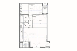  Appartement � vendre 3 pi�ces 62 m�