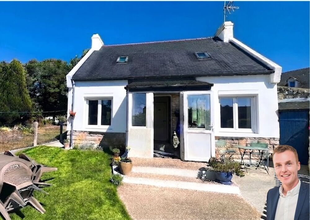 PLOEVEN (29) proche de PLOMODIERN - Maison à vendre de type 5 de 85 m² habitable 100 m² utile - Terrain de 248 m² - Dépendance
