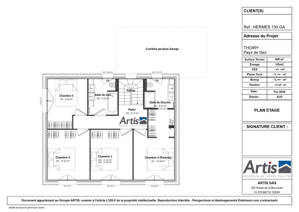 Vente Maison THOIRY proche Centre village - Maison ARTIS 129 m² + Terrain 600 m² Thoiry