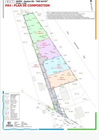 Vente Terrain Terrain Gevry 758 m2 Gevry