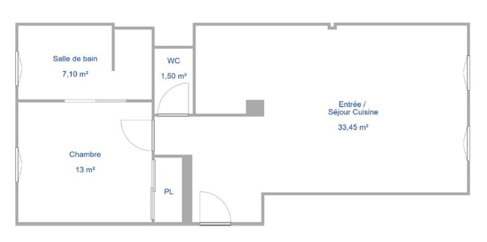 Vente Appartement 06300 - NICE LE PORT - APPARTEMENT - GRAND 2 PIECES - PROXIMITE DE LA PLAGE Nice