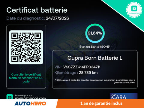 Born Batterie L VZ 231 ch 2023 occasion 92130 Issy-les-Moulineaux