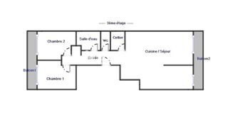  Appartement � vendre 3 pi�ces 62 m�