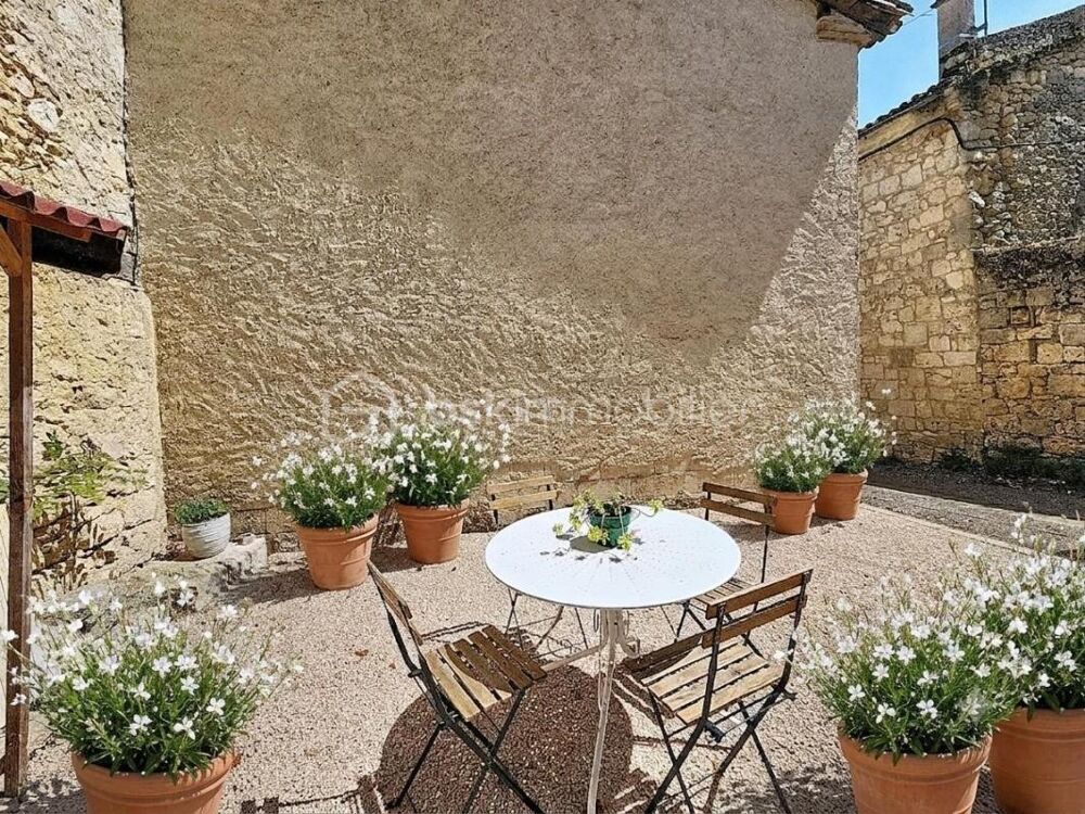Maison de village de caractère avec cour et terrasse panoramique  Tournecoupe (Gers)