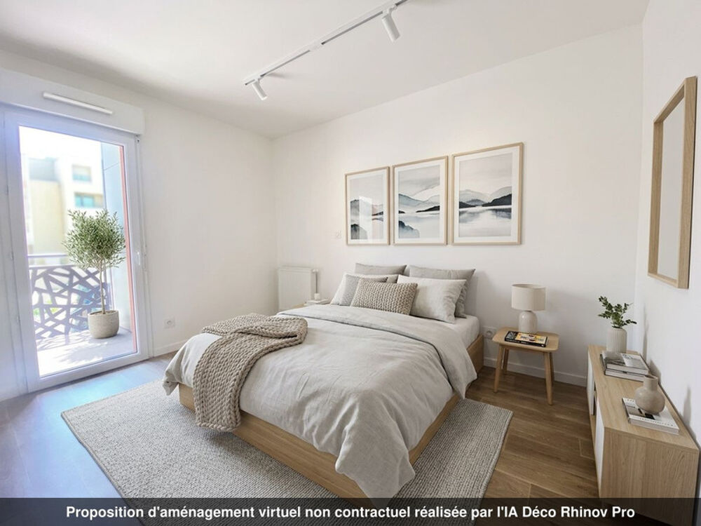 Appartement T3 ultra lumineux avec balcon - Garage fermé - Place de stationnement privative