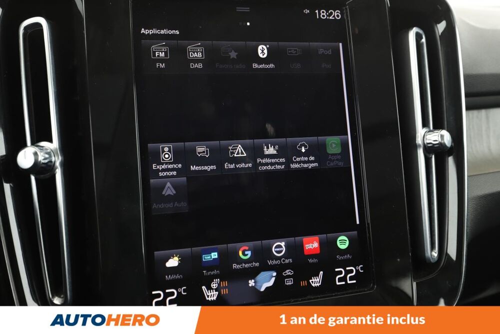 XC40 1.5 T5 Recharge Plug-in Hybrid Inscription DCT7 262 ch 2021 occasion 92130 Issy-les-Moulineaux