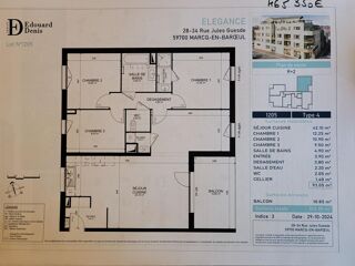  Appartement  vendre 4 pices 93 m