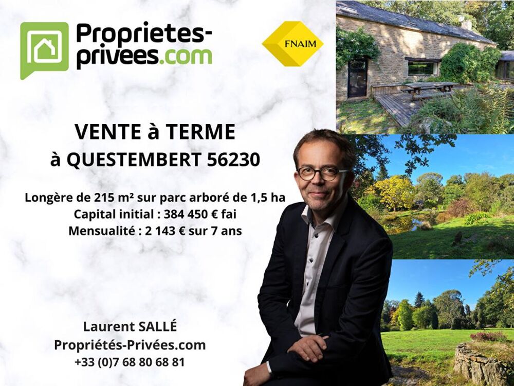 Questembert (56230) - Maison de caractère de 215 m² sur parc arboré de 1,5 ha