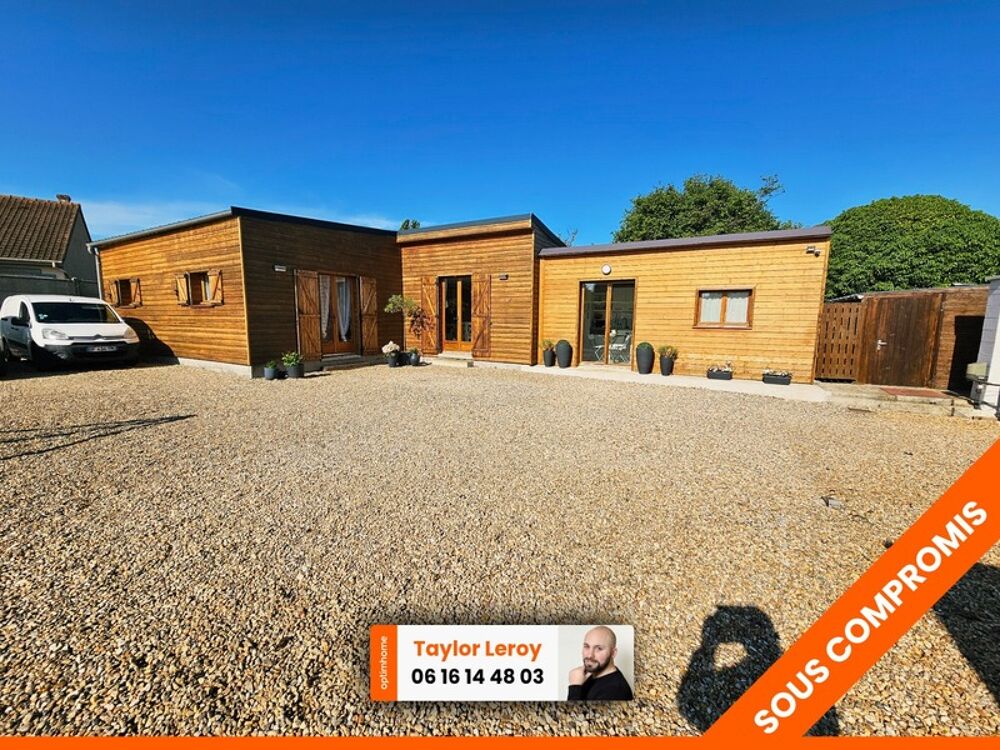 Vente Maison Proche LUNERAY – Maison de plain-pied 2 chambres, terrain 550 m², proche mer Luneray