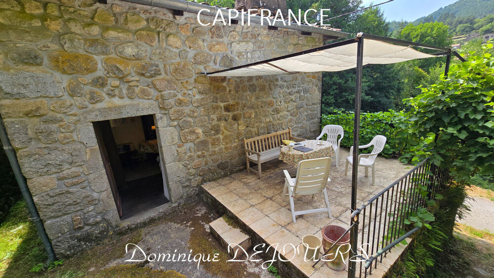 Vente Maison En Ardèche, à MARCOLS LES EAUX - Authentique maison ardéchoise en pierre – calme, nature et rivière à proximité Marcols les eaux