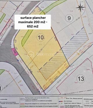 Terrain à vendre 652 m²