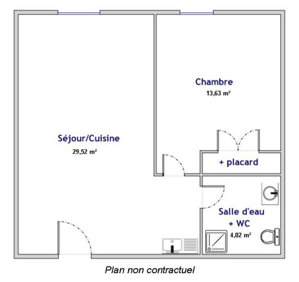 Vente Appartement Appartement Feurs 2 pièce(s) 47 m2 Feurs