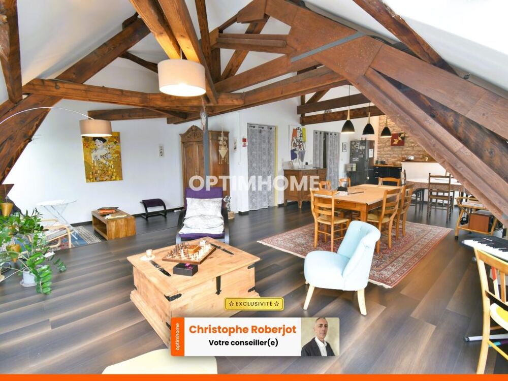 Rare à Chalon - Lumineux Appartement Atypique de 143m2 avec une magnifique pièce de vie et 4/5 chambres
