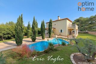 Vente Maison BOUC-BEL-AIR – Villa familiale aux beaux volumes, 174 m² habitables + 107 m² de sous-sol aménagé, piscine chauffée et terrain de Bouc bel air