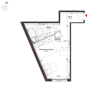  Appartement à vendre 1 pièce 36 m²