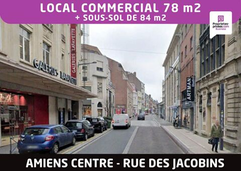 Amiens centre - Local commercial 78 m² ,  rue des Jacobins - 1900 80000 Amiens