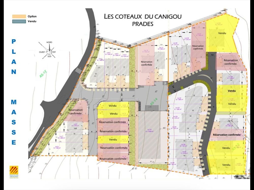 Vente Terrain Dpt Pyrnes Orientales (66),  vendre PRADES terrain constructible de 1228 m - Construction libre Prades