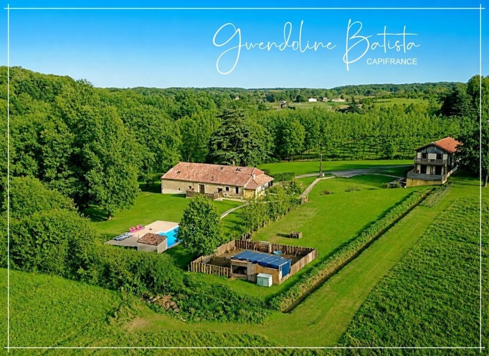 Superbe propriété composée d'une Maison Principale et de 3 Gîtes - Terrain 1,9 Ha avec Piscine