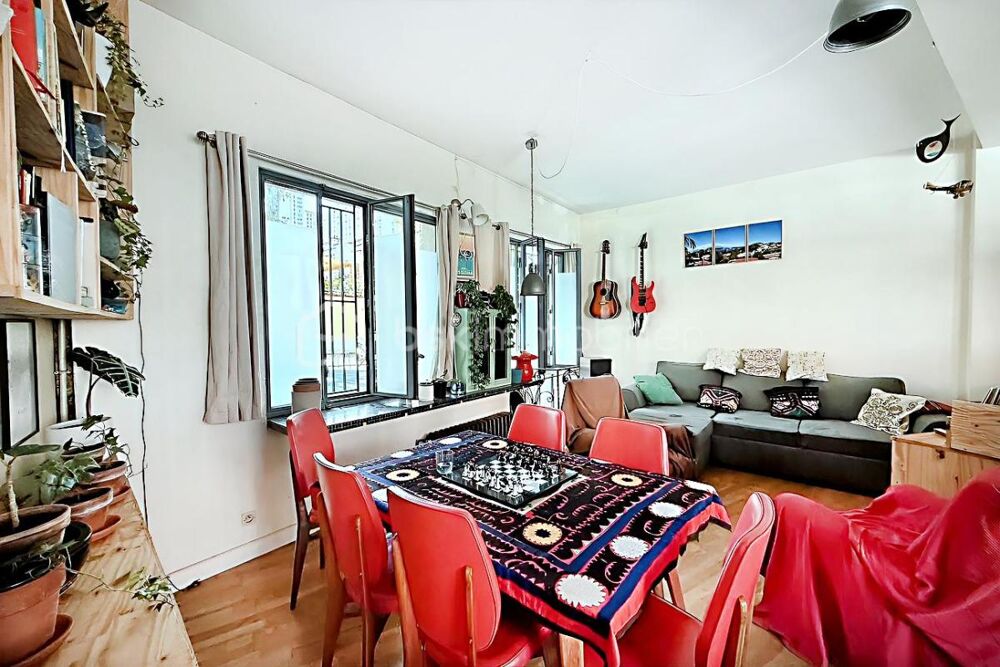 Vente Loft MOUZAÏA – LOFT DE CARACTÈRE – 82 m² CARREZ – VOLUMES RARES – SOUS-SOL AMÉNAGÉ DE 28 m² Paris 19