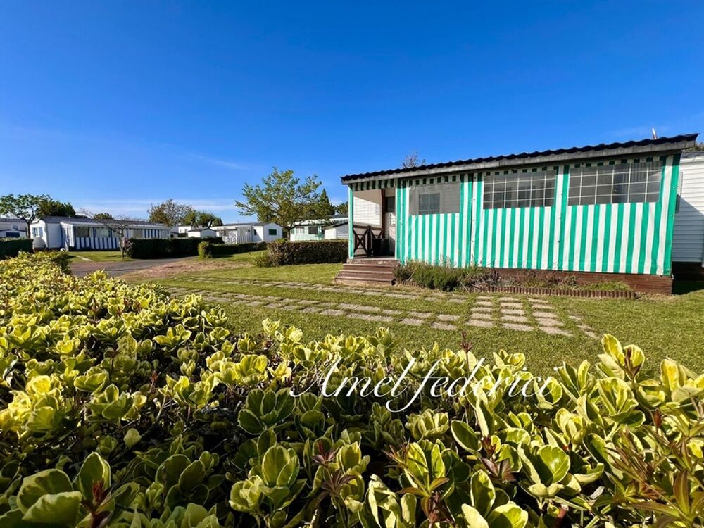 ? Mobil-home  35 m² sur parcelle arborée dans PRL 3? avec piscine  Plage à 5 min à pied !