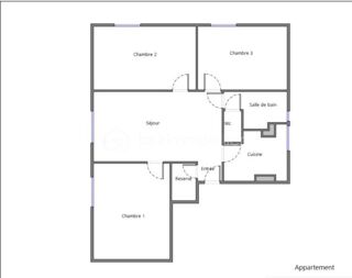  Appartement � vendre 4 pi�ces 58 m�