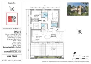  Appartement � vendre 4 pi�ces 90 m�