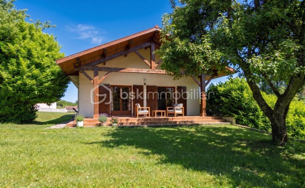 Rare ! Maison de plain-pied à Anglefort avec sous-sol de 140 m² + grand abri voiture 72 m
