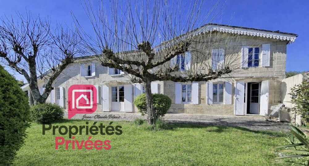 A 15 mn de Blaye - Au calme belle Girondine en pierre rénovée - 197 m2 habitables -7P- 4 Chambres - 1920 m2 de Terrain - Piscin