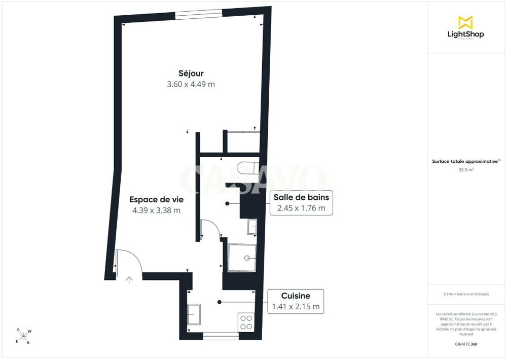 Vente Appartement Vente Appartement 1 pièce de 36m² - 75003 Paris Paris 3