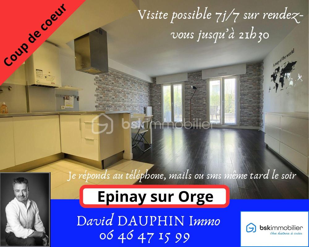 Appartement de type F2 d'environ 48m2 au rez-de-chaussée avec terrasse et parking en sous sol