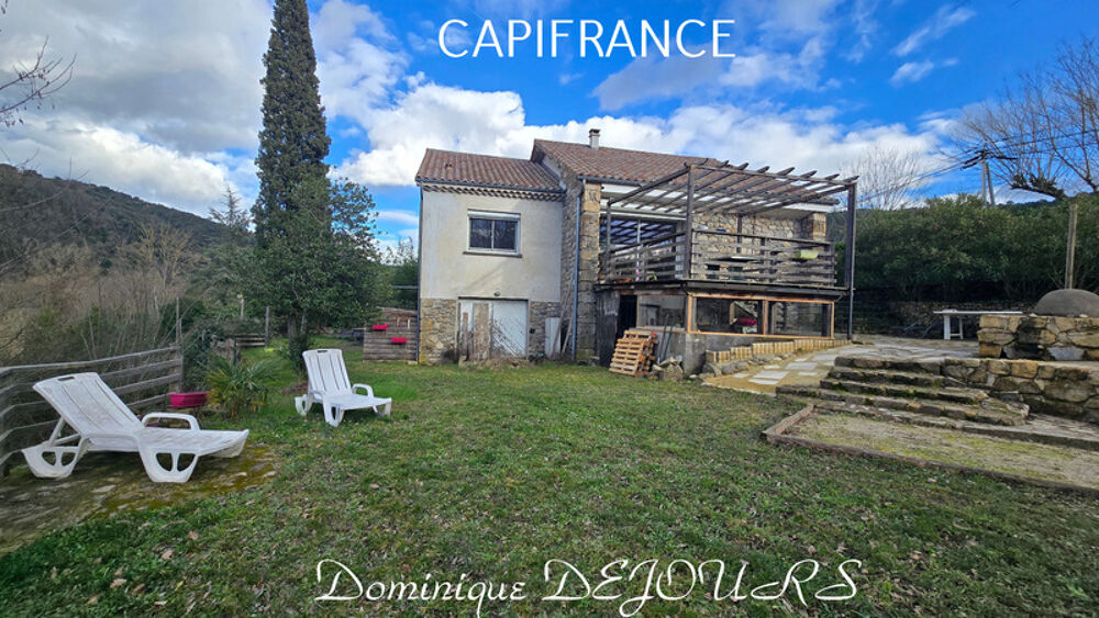 Ardèche, dans la belle Vallée de lEyrieux  Saint-Fortunat-sur-Eyrieux  Au bord de la voie douce La Dolce Via - Grande maison,