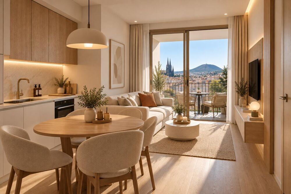 Vente Appartement T2 CLERMONT FERRAND 46m² - BALCON - GRAND SÉJOUR/CUISINE OUVERTE Clermont ferrand