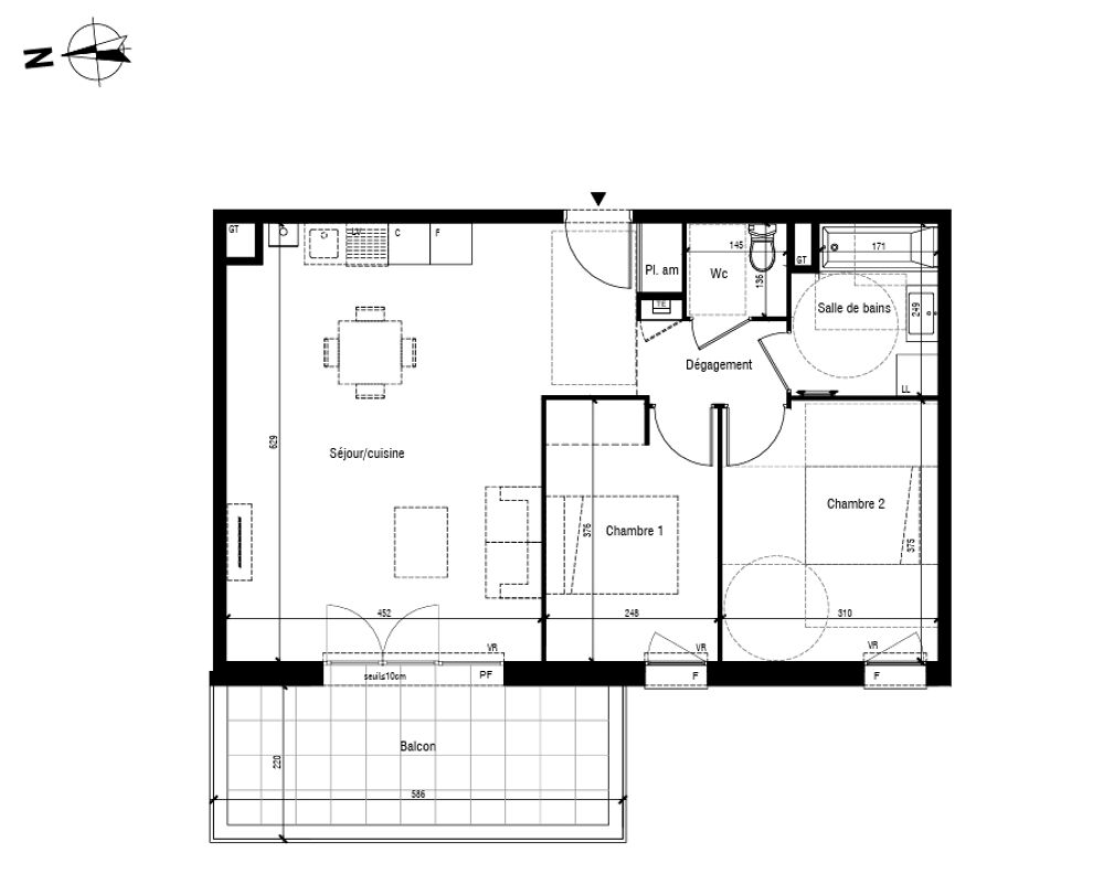 APPARTEMENT TOUSSIEU 2 chambres