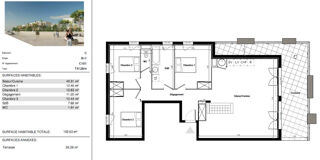  Appartement à vendre 4 pièces 103 m²