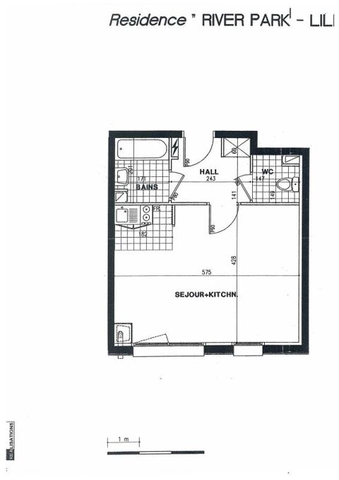  Appartement � louer 1 pi�ce 34 m�