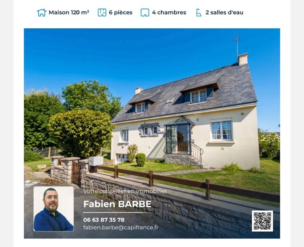Maison 6 pièces 120 m² · à Treal · 120 m² · 156 000 €