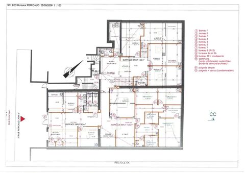   Maison médicale – ERP médical classe 5 – 551 m² – Lyon 8e – cabinets avec point d'eau – Prêt à exploiter 