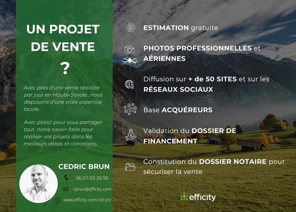 Vente Terrain Terrain Mont saxonnex