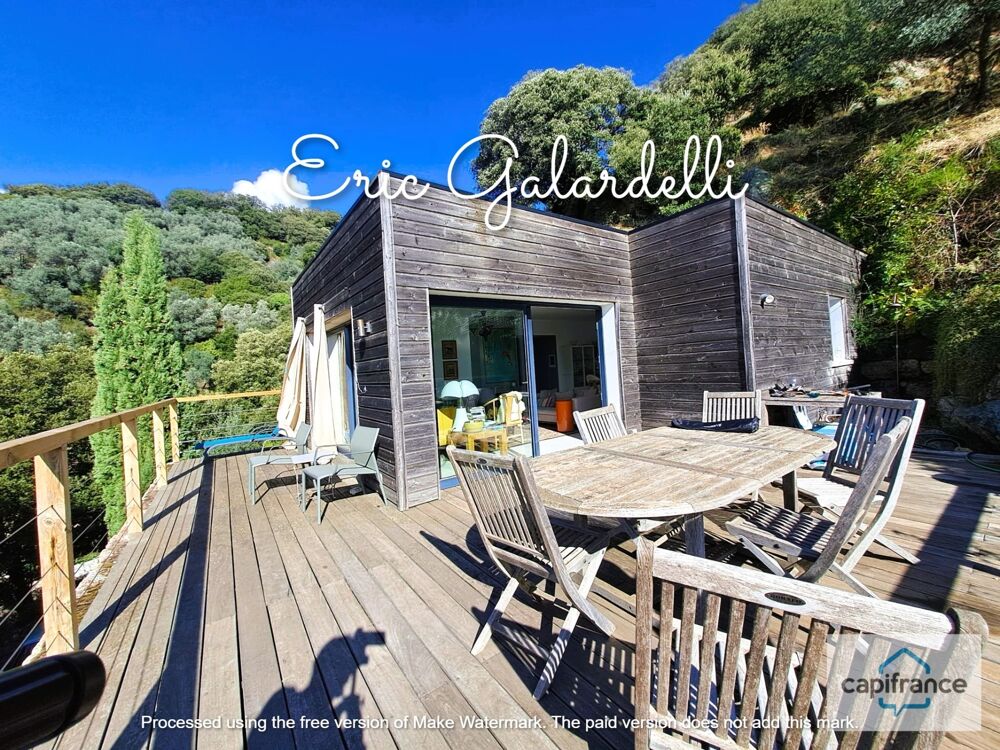 Vente Maison EXCEPTIONNEL A VENDRE :Maison d'architecte bioclimatique 6 pièces  avec atelier d'artiste - 155 m² - magnifique vue vallée, entr Sainte lucie de tallano