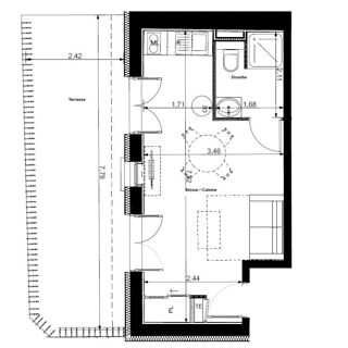  Appartement à vendre 1 pièce 22 m²