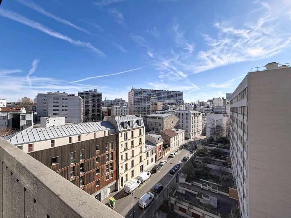 Location Appartement 2 pièces meublé au 8e étage avec vue dégagée - Jourdain Paris 20
