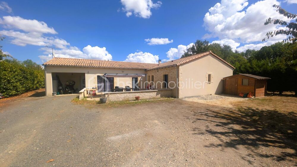 Vente Maison Pavillon de plain-pied de 150 m²  -- 5 chambres - Augé (79400) à 2h de Paris Auge