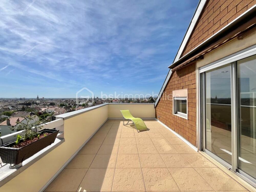 DIJON Montchapet : Dernier étage/terrasse appartement duplex 64m² - 1 chambre avec piscine et garage