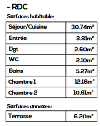  Appartement � vendre 3 pi�ces 67 m�