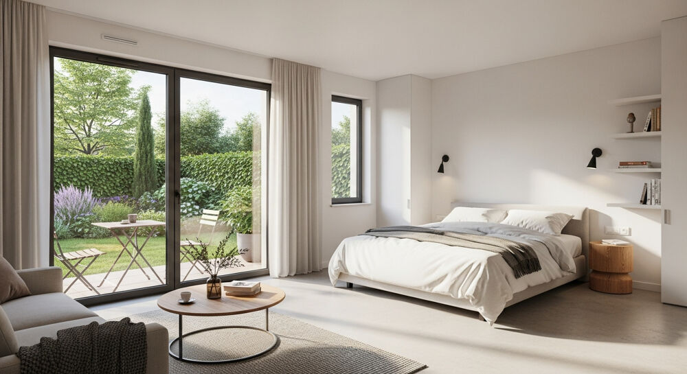 Vente Appartement STUDIO de 28m² + UNE TERRASSE ET UN JARDIN - ECHIROLLES Echirolles