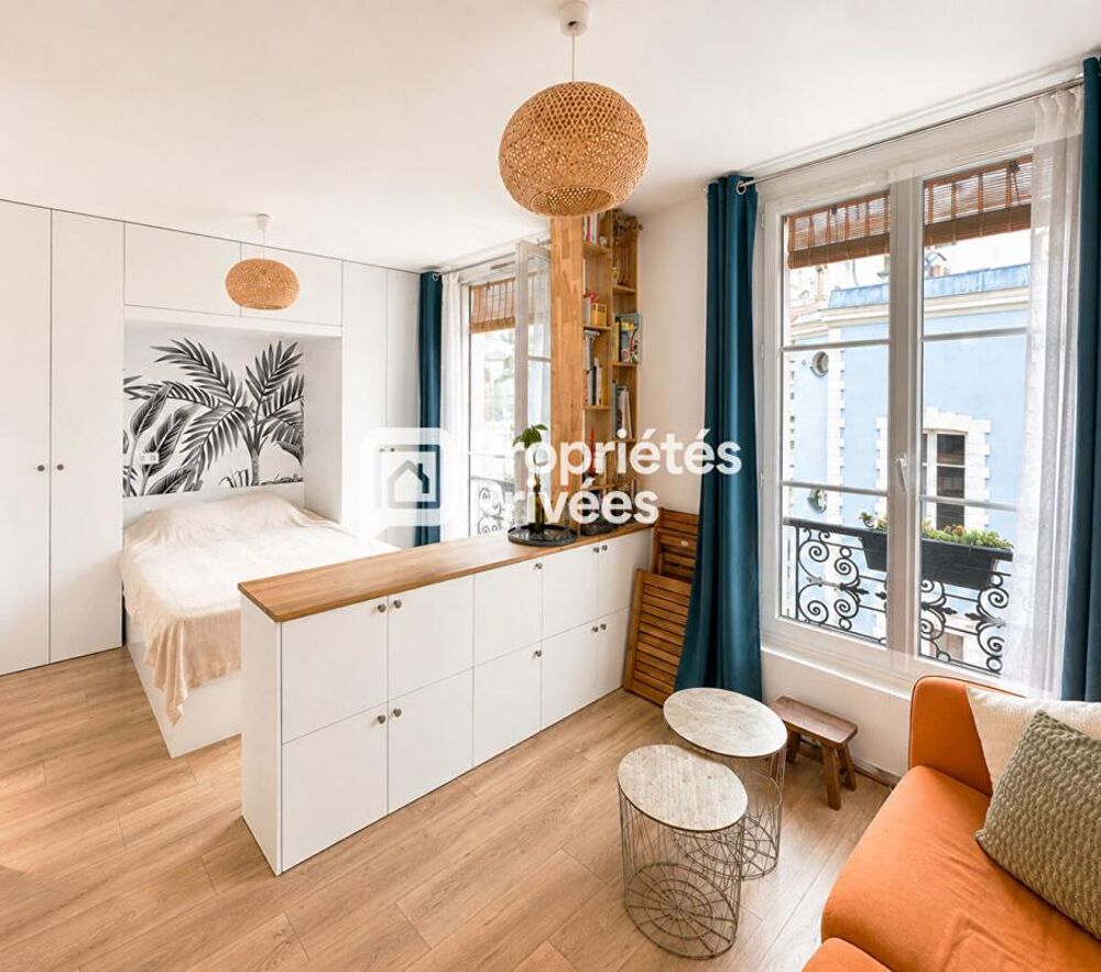 Vente Appartement 75011 - COUP DE COEUR - Studio rénové + meublé - Quartier Charonne Paris 11