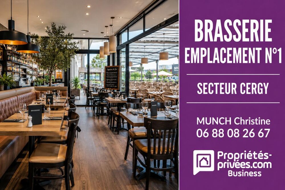  95000 CERGY - BAR BRASSERIE - EMPLACEMENT N°1, GRANDE TERRASSE 