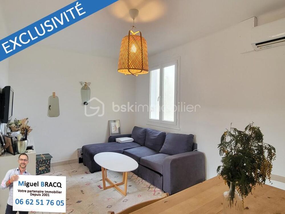 Vente Appartement Au centre de Valras Plage, appartement T3 de 59 m² rénové avec terrasse de 8 m² Valras plage