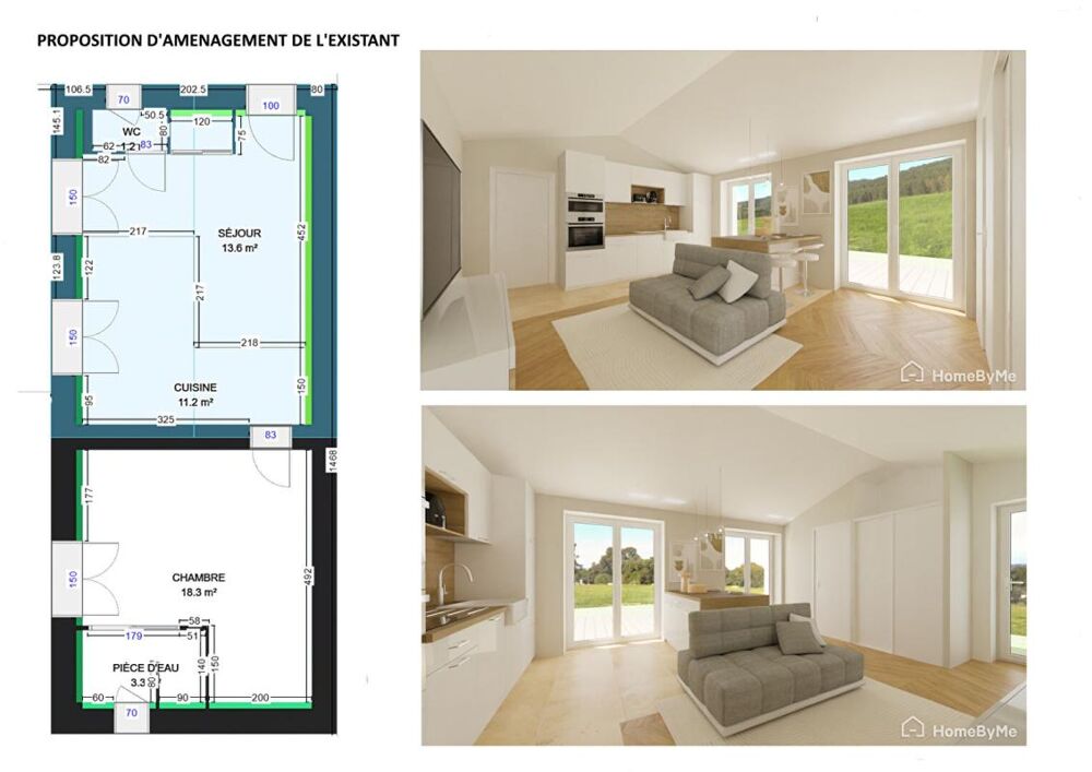 Vente Maison Maison 50m² sur terrain 2 500m², Divatte sur Loire (44450) Divatte sur loire