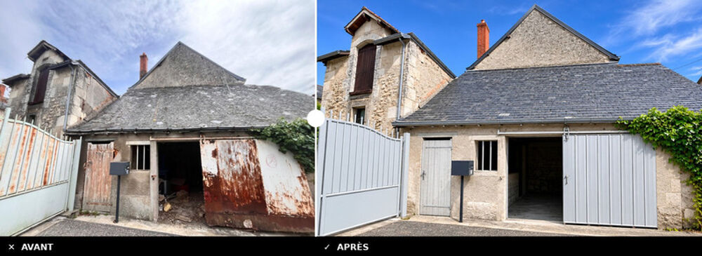 Vente Maison Maison ancienne en pierre à rénover – Fort potentiel – Centre d'Artannes-sur-Indre 537) Artannes sur indre